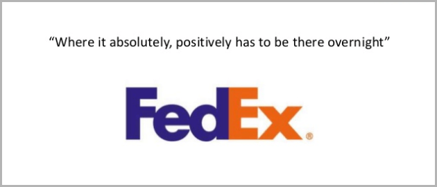 Unique selling proposition example - FedEx