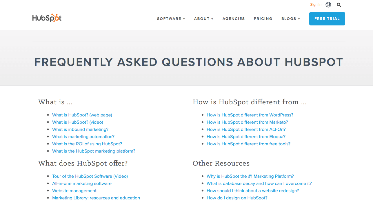 HubSpot FAQs